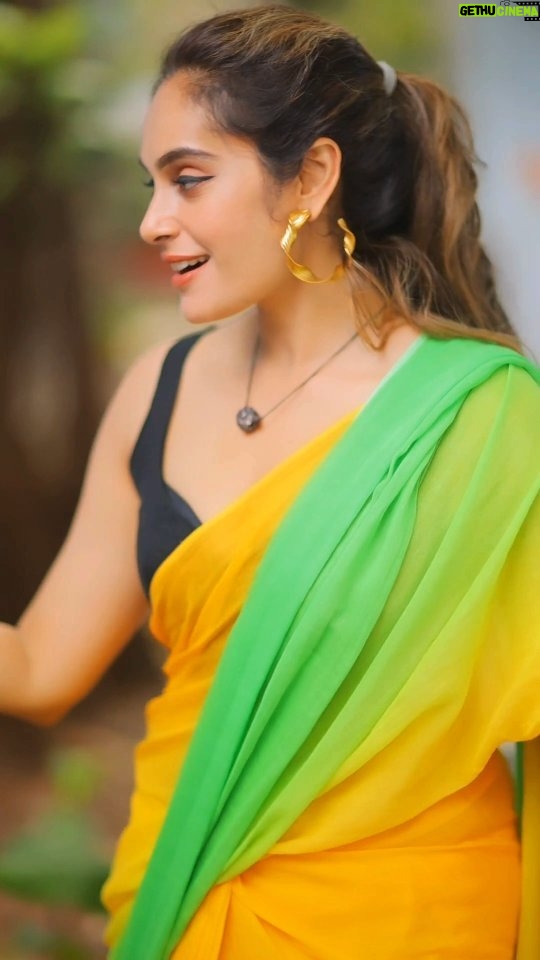 Shrutika Instagram - CITRUS SAREE Pure Mul Cotton Saree A refreshing ensemble from the Soulful Threads Collection is a delightful blend of lemon yellow and light green hues❤️ This ombre creation in mul cotton epitomizes comfort and style, enveloping the wearer in a fabric as soft as a breeze😍 It's a vibrant choice for those who embody the spirit of summer - bright, energetic, and full of life😊 ORDER NOW www.thariibyshrutika.com #Citrus #Yellow #LemonYellow #Green #Shrutika #Thariibyshrutika