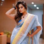 Shrutika Instagram - Saree @thariibyshrutika Photography @sinty_boy #pose #saree #instamood