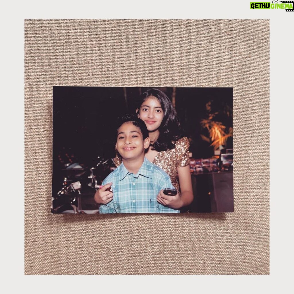 Shweta Bachchan Nanda Instagram - I opened a drawer today, ostensibly to clean it and all my memories spilled out. Who would have thought way back then that this little boy with a cheeky grin would have his first movie poster out today ? And his sister barely even 13 in the picture would turn out to be such a force !? When your children grow up and you start slowly moving to the sidelines as they forge their own path it feels like you've taken your whole heart and and left it out of your body unprotected, how frightening but there is no way around it. I guess this is what life is all about; letting go x