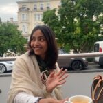 Shweta Basu Prasad Instagram - Dump . Images: 1. Munich 2. Wolfgang Amedeus Mozart’s residence that’s converted to a museum, Salzburg. 3. “The last judgement” by Peter Paul Rubens at @pinakotheken Munich 4. 🐹 5. At Ludwig Van Beethoven’s grave, Vienna (Franz Shcubert, Brahms and Strauss rest in the same cemetery ❤️) 6. 💁🏻‍♀️ 7. Dachau concentration camp memorial 8. Cinema cafe Berlin 9. I want to call this image “I am my mother’s shadow” hehe 😁 10. Berlin . Mom and I went to 11 museums, plus exhibitions, 2 concerts and finally watched Barbie! . P.S. the spot where Adolf Hitler died with a self-inflicted gunshot is now a car parking lot. A car parking lot.