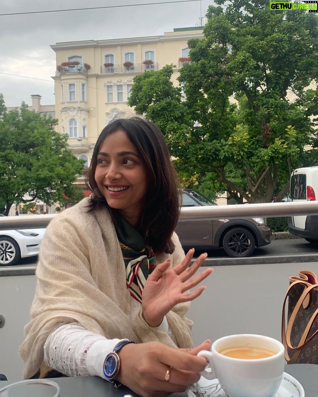 Shweta Basu Prasad Instagram - Dump . Images: 1. Munich 2. Wolfgang Amedeus Mozart’s residence that’s converted to a museum, Salzburg. 3. “The last judgement” by Peter Paul Rubens at @pinakotheken Munich 4. 🐹 5. At Ludwig Van Beethoven’s grave, Vienna (Franz Shcubert, Brahms and Strauss rest in the same cemetery ❤️) 6. 💁🏻♀️ 7. Dachau concentration camp memorial 8. Cinema cafe Berlin 9. I want to call this image “I am my mother’s shadow” hehe 😁 10. Berlin . Mom and I went to 11 museums, plus exhibitions, 2 concerts and finally watched Barbie! . P.S. the spot where Adolf Hitler died with a self-inflicted gunshot is now a car parking lot. A car parking lot.