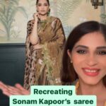 Shweta Mahadik Instagram - Recreating SONAM KAPOOR’S look . Handmade, handpainted saree. #diy #recreation #sonamkapoor #fashion #art #shwetamahadik #diychachi