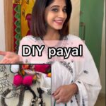 Shweta Mahadik Instagram - Quick, easy and affordable payal for navratri. #diy #handmade #jewelry #shwetamahadik #navratri #diychachi #accessories