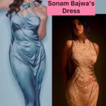 Shweta Mahadik Instagram - Recreating Sonam Bajwa’s “bheega bheega dress” #diy #handpainted #art #fashion #shwetamahadik #diychachi #sonambajwa