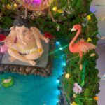 Shweta Mahadik Instagram - One full month of absolute bliss… Right from sculpting my Bappa to all the details of the “jungle theme” decoration, everything was so meditative.. And now after visarjan , I feel so empty😭 Baapa Pls tumhi pudchya varshi lavkar ya… Bappa moryaaaa🙏🏼 #ganpatibappamorya