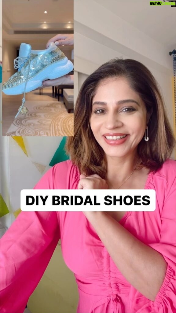 Shweta Mahadik Instagram - MADE THESE BRIDAL SHOES FOR A FRIEND!!😍😍 @khwabeeda_amruta @prasadjawade #diy #indianwedding #fashion #shwetamahadik #diychachi #fashionhacks #amrutadeshmukh