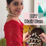 Shweta Mahadik Instagram - Simple and easy hair accessory for KARWACHAUTH!! #diy #handmade #hairstyle #karwachauth #art #shwetamahadik #diychachi