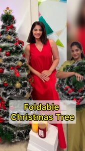 Shweta Mahadik Instagram - Such a convenient Idea. Now it is going to be so easy to arrange my tree and put it back after Christmas!! Love Love Love this!!!! 🥰❤️🎄 Merry Christmas!!! #diy #christmas #diychristmasdecor #shwetamahadik #art #diychachi #handmade