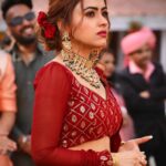 Simi Chahal Instagram - when someone takes that last slice of the Pizza you had your eye on🍕🥺 ‘ Jewelry : @theurbanglitter Lehnga : @the_rosegirl HMU : @damsel_makeupcrew