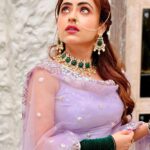 Simi Chahal Instagram - 🌸🌸🌸 . Jewelry : @theurbanglitter Suit : @aliwarofficial HMU : @damsel_makeupcrew Photography : @kunwararorax