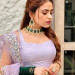 Simi Chahal Instagram - 🌸🌸🌸 . Jewelry : @theurbanglitter Suit : @aliwarofficial HMU : @damsel_makeupcrew Photography : @kunwararorax
