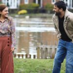 Simi Chahal Instagram - some beautiful working stills by @dashmesharts for Savy and Jinder 😍🥰 When even fake laughs look genuine; you are in the right team😅😊 #TeamRhythmBoyz💪🏼 #chalmeraputt #chalmeraputt3 #cmp @chalmeraputt3movie @rhythmboyzentertainment