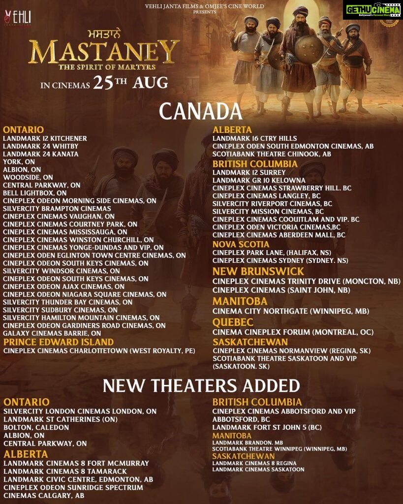 Simi Chahal Instagram - tohde ehne pyaar bhare msgs and requests sadke NEW shows have been added in Canada, USA and UK 🥰🙏🏼 Find your nearest theatre from the list now😍