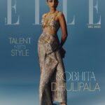 Sobhita Dhulipala Instagram – #ELLEDigitalCoverStar: Sobhita Dhulipala, for one, is unfazed and comfortably unfiltered. If her interviews are anything to go by, it’s certain that in her quest to get comfortable with the industry’s uncharted norms, she created an exclusive space to pursue her passion in her own ways. While most actors prefer the silver screen, Dhulipala rose to fame with the much-talked-about OTT series Made in Heaven. “I am of the belief that we are all constantly changing as a response to the influences around us and occurrences in our lives,” she shares. Lauded for her performance and sartorial elegance, Dhulipala made her way to everyone’s list of favourite actors. Her career trajectory since her debut in Anurag Kashyap’s Raman Raghav 2.0 in 2016 is a testimony to her versatility as a performer. Head to the 🔗in the bio to read our cover story. 
_________________________
On @sobhitad: A ruched high-waisted skirt in beaten gold and stone grey jacquard and a hand-embroidered metallic neckline draped bustier by @papadontpreachbyshubhika. Reborn dew drop necklet by @studiometallurgy. Oh popi tucson necklace used as hair accessory by @outhousejewellery. Embellished asymmetry heels by @metroshoesindia.
_________________________
ELLE India Editor: @aineenizamiahmedi
Photographer: @soujit.das
Fashion Editor: @zohacastelino (creative direction)
Asst. Art Director: @mount.juno__ (Cover Design)
Fashion Assistant: @komal_shetty_ (styling)
Words: @sukriti_shahi19
Makeup:  @makeupbyanighajain
Hair: @arvindkumar_hair
Bookings Editor: @alizaafatmaa
Assisted by: @nirali_p1(styling); @_rj1092_, @mitali.lakhotia (bookings)
Production: @cutlooseproductions
Artist’s Reputation Management: @spicesocial
_________________________
#Bollywood #SobhitaDhulipala #CoverStar