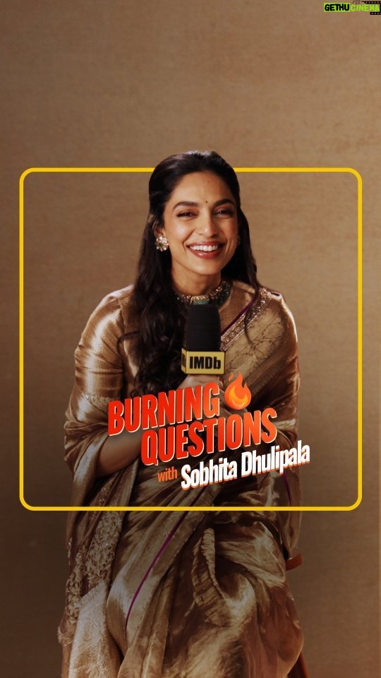 Sobhita Dhulipala Instagram - Let's get to know more about @sobhitad in this edition of Burning Questions where she talks about her journey as an actor, from auditions to Cannes Film Festival and so much more 🔥💛 #IMDbAtMAMI