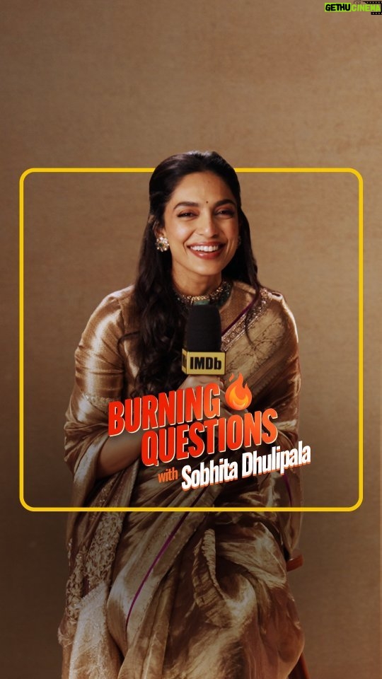 Sobhita Dhulipala Instagram - Let's get to know more about @sobhitad in this edition of Burning Questions where she talks about her journey as an actor, from auditions to Cannes Film Festival and so much more π₯π #IMDbAtMAMI