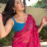 Sofia Ansari Instagram - Transition alert 🚨 Saree @amazondotin Blouse @amazonfashionin Makeover @_fitfad Cameraman @rahul_jagdale17 #reelitfeelit #sofiaansari #love