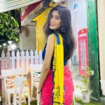 Somalin Parida Instagram - Saree vibes, desi vibes.💙 Newtown,kolkata