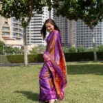 Sonalee Kulkarni Instagram – Being वेरी मच इण्डियन in #dubai 🥻 

Sari @verymuchindian.official 
Photographer @yashkaklotar 

#sonaleekulkarni #marathimulgi Dubai, United Arab Emirates
