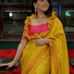 Sonalee Kulkarni Instagram – Tasta X Tararani 🚩

#sonaleekulkarni #chatrapatitararani #promotions #sakal #swasthyam 
#yellow #pink #sari #saree #marathimulgi  #pune Pune, Maharashtra