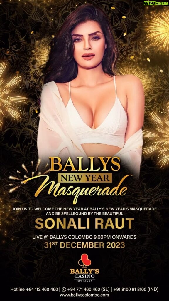 Sonali Raut Instagram - Get ready to put your dancing shoes and groove with @isonaliraut at @ballyscasinocolombo !! This new year #masquerade style !! . Represented by @silverbell.networks . . #silverbellnetworks #sonaliraut #actor #bollywood #bollywoodstyle #performer #event #ballyscasino #ballyscasinocolombo #ballyscasinosrilanka #31stnight #31stdecember #31stnight❤️ #newyear #celebrations #celebrity #webringtheparty #masquerade #style #lipsticklagake #beauty #hotnessoverload #party