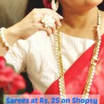 Sonalika Joshi Instagram - Aren't you excited guysss??? @Shopsy_app has Sarees at Rs.25 with Free Delivery*,😃😃 Download the Shopsy App now! #AajShopsyKiyaKya #Shopsy