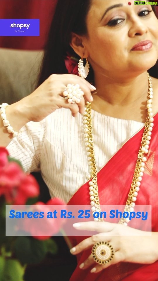 Sonalika Joshi Instagram - Aren't you excited guysss??? @Shopsy_app has Sarees at Rs.25 with Free Delivery*,😃😃 Download the Shopsy App now! #AajShopsyKiyaKya #Shopsy