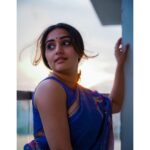 Sonia Singh Instagram - Sunsets ❤️ Which one's your fav? Photography: @_surya_teja_9 Saree courtesy: @linenworldonline