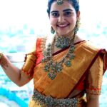 Sonia Singh Instagram - Gorgeous @soniya_singh31 in our exclusive handcrafted victorian nakshi collection made with the finest CZ’eds and finished off with 22k gold micron plating. The craftsmenship involved in carving each temple motif is an indication of the quality we promise to offer. Call or message us on +91 8669626666 to shop online.