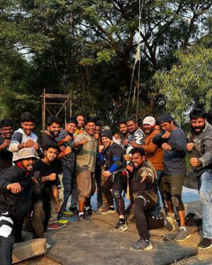 Sooraj Pancholi Instagram - Day1 BTS🎥🔥🤜🏼 #StuntTeam