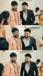 Sree Nithi Instagram - Natpe 💪🏻 Thunai .... 💝 Happy Married Life Machaa 😍 @ajaibharat_offl #anchor_azhar#actor_azhar#sreenidhi#amruthkaalam#ajaibharat#marriage#event