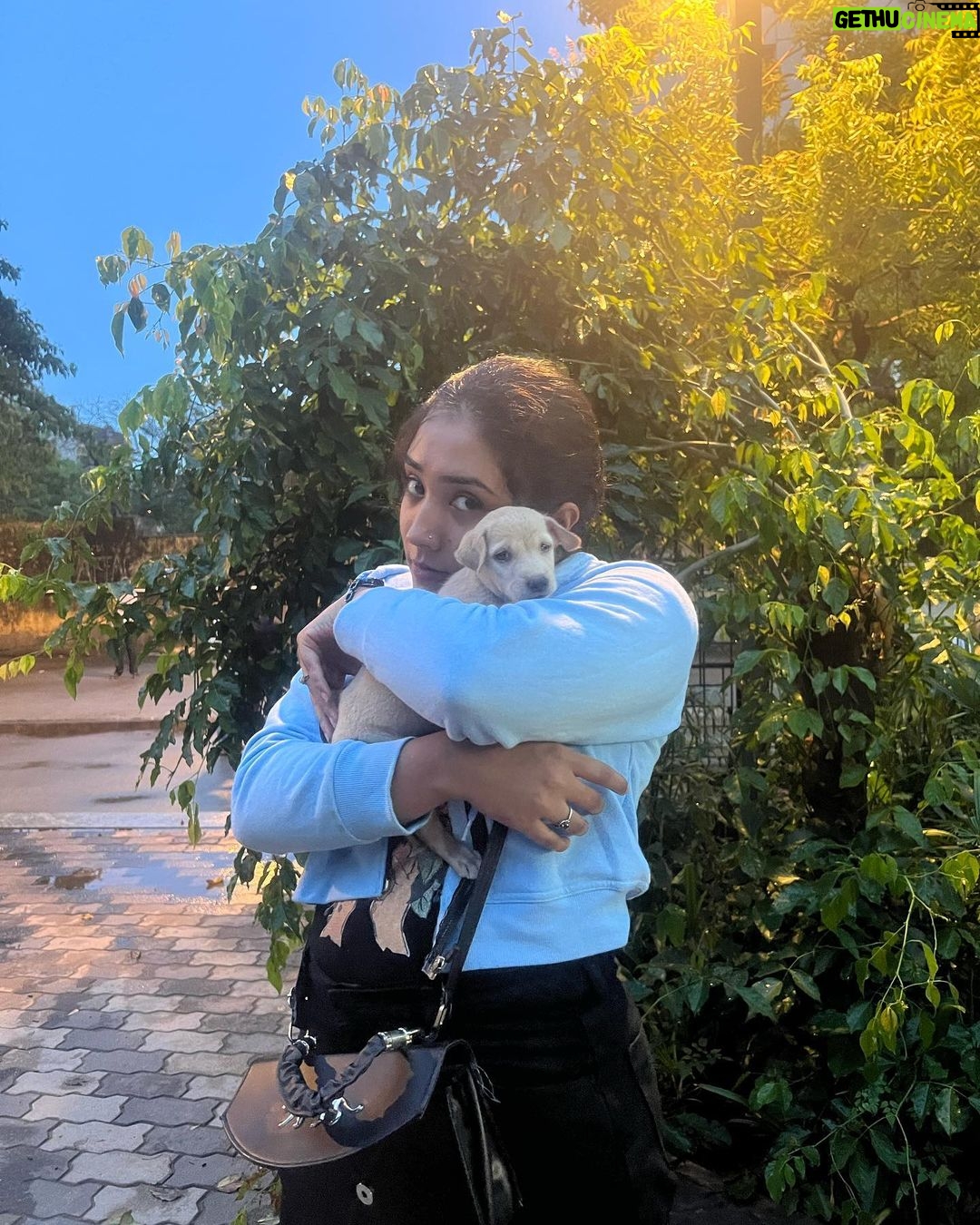 Sree Nithi Instagram - Nothing beats snuggling up with my furry best friend 🐾