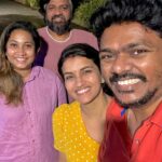 Sridevi Ashok Instagram - Happiness ….. is meeting old friends after a long time and feeling that nothing has changed . @saipramoditha @praveen.bennett