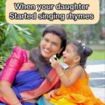 Sridevi Ashok Instagram - When your daughter started singing rhymes. Dad at work 😂😂😂😂😂