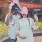 Sridevi Ashok Instagram - We can’t wait to meet our new addition . Sometimes you pray for a miracle, and God gives you two(Sitara and baby) @ashok_chintala @sitara_chintala Photography: @rootzstudios #srideviashok #momtobe #pregnancyannouncement