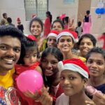 Sridevi Ashok Instagram - Christmas celebrations with our Santa @ashok_chintala at Good Life Center , Tambaram , Chennai. #srideviashok #christmas