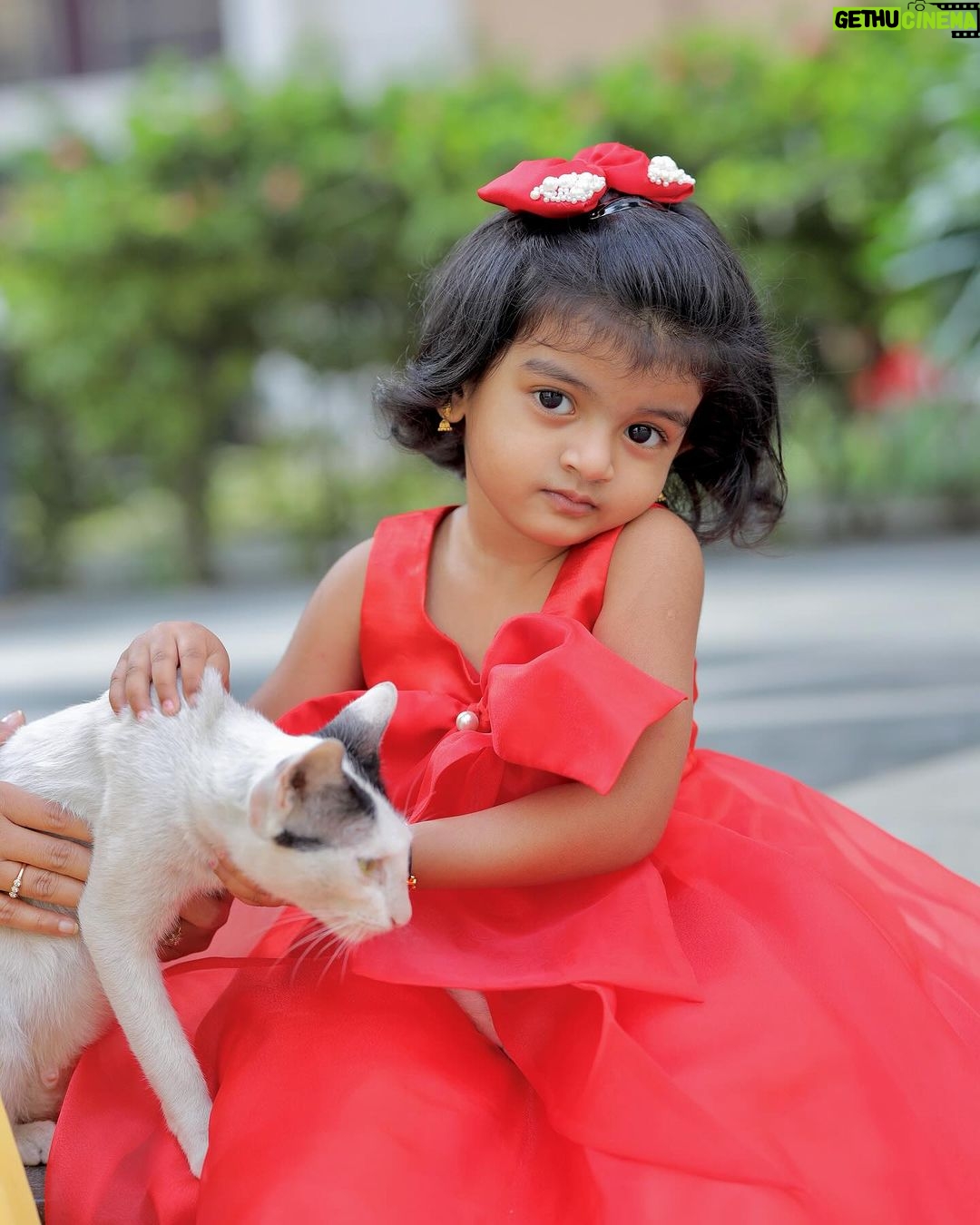 Sridevi Ashok Instagram - @sitara_chintala ‘s Christmas costume from @vika.label Wishing you all advance Merry Christmas 🥰❤️🫶 Photography: @ashok_chintala #srideviashok #christmas #christmasdress #reddress #babygowns #babydress #babyphotography