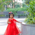 Sridevi Ashok Instagram - @sitara_chintala ‘s Christmas costume from @vika.label Wishing you all advance Merry Christmas 🥰❤️🫶 Photography: @ashok_chintala #srideviashok #christmas #christmasdress #reddress #babygowns #babydress #babyphotography