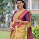 Sridevi Ashok Instagram - When God overheard us say “that @sitara_chintala was not that hard and we could handle another,” God uttered “challenge accepted!” Sitara dress : @kid.sbucket My saree : @lfab_creations