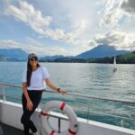 Srinidhi Ramesh Shetty Instagram - Left a piece of my heart in this magical place 🇨🇭 🦭 And this was just a half day beauty 🙈🙉 10 days in this heaven was my absolute fav✨️🌸🤍 #lakelungern #lakelucerne #solodiaries 💙 Switzerland