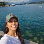 Srinidhi Ramesh Shetty Instagram - Left a piece of my heart in this magical place 🇨🇭 🦭 And this was just a half day beauty 🙈🙉 10 days in this heaven was my absolute fav✨️🌸🤍 #lakelungern #lakelucerne #solodiaries 💙 Switzerland