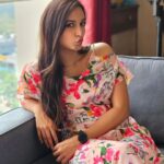Srinidhi Ramesh Shetty Instagram - Just a happyy happyyy me😬🦭🌸✨️🤍