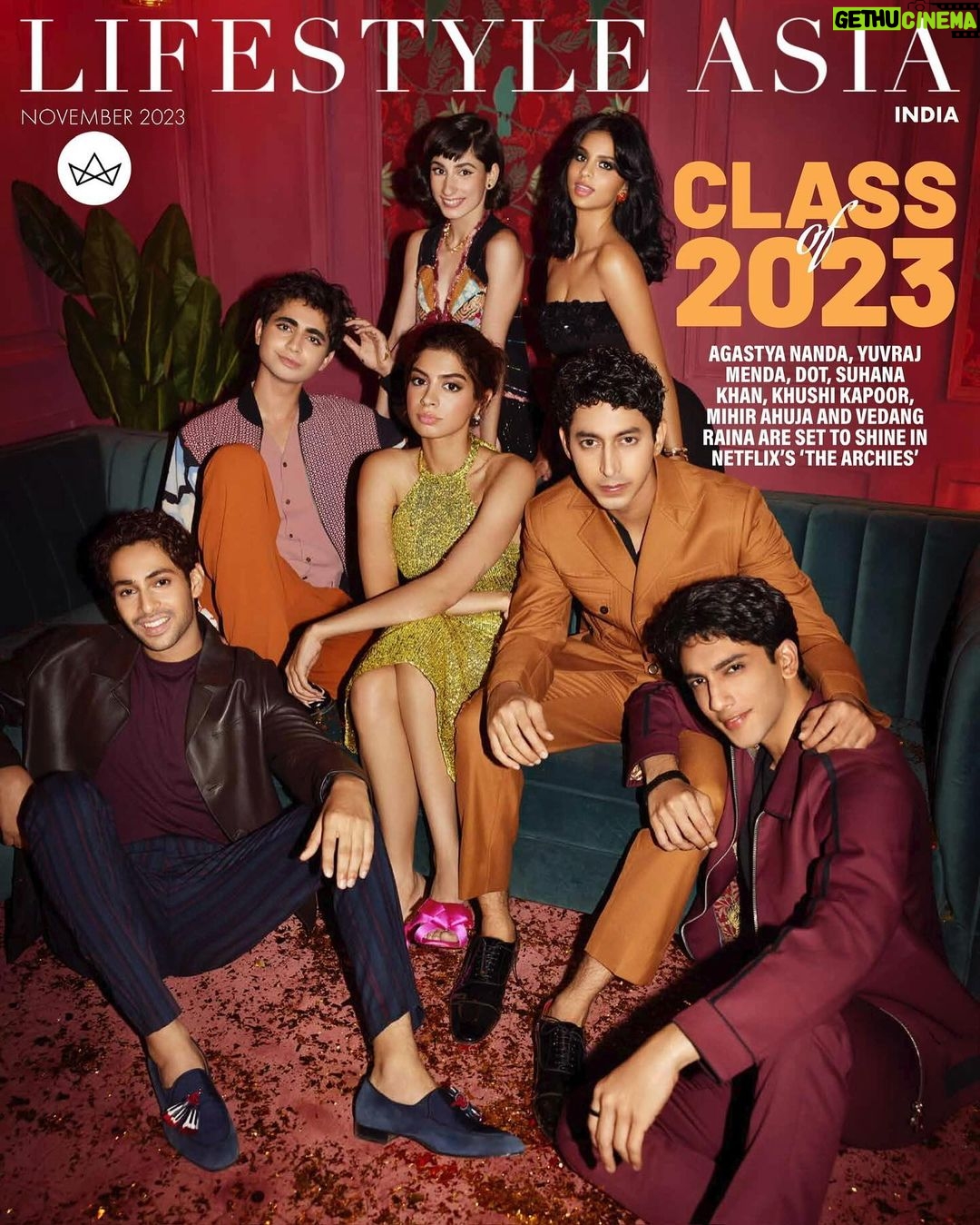 Suhana Khan Instagram - There is no party like an Archies party!!! π For @lifestyleasiaindia @lsa.arena Editor-in-Chief: Rahul Gangwani (@rahulgangs_) Interviewed by Mayukh Majumdar (@mayuxkh) Photographer: Taras Taraporvala (@taras84) Styling: Poornamrita Singh (@poornamrita), assisted by Mehak Khanna (mehakkhanna.in), Rishabh Khot (@rishabhk24) and Sheena Sitlani (@sheenasitlani)