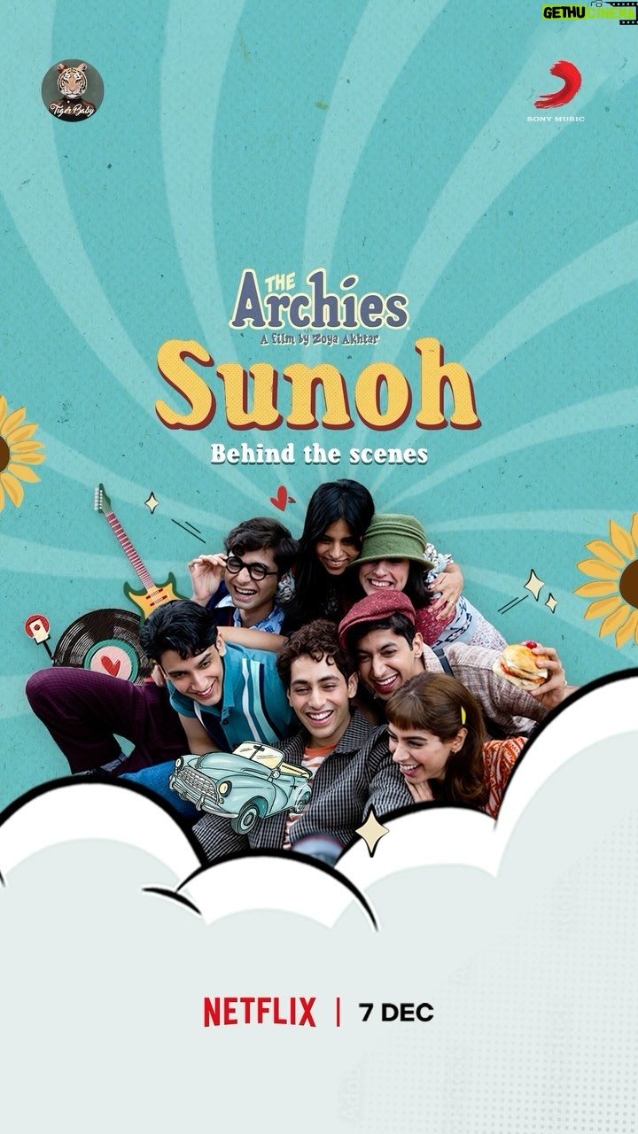 Suhana Khan Instagram - Dropping in some fun content from the sets of #Sunoh! 🎥 Here’s a sneak peak, full video out now on YouTube. @zoieakhtar @reemakagti1 @tigerbabyofficial @ArchieComics @graphicindia @netflix_in @sonymusicindia @dotandthesyllables #AgastyaNanda @khushi05k @mihirahuja_ @vedangraina @yuvrajmenda @ankurtewari #JavedAkhtar @tejas1989 @angaddevsingh1 @kartikshah14 @thearchiesonnetflix @netflixgolden @netflix #Sunoh #TheArchies #ZoyaAkhtar #KhushiKapoor #SuhanaKhan #VedangRaina #MihirAhuja #Dot #YuvrajMenda #TheArchiesOnNetflix #MakingOfSunoh #OutNow