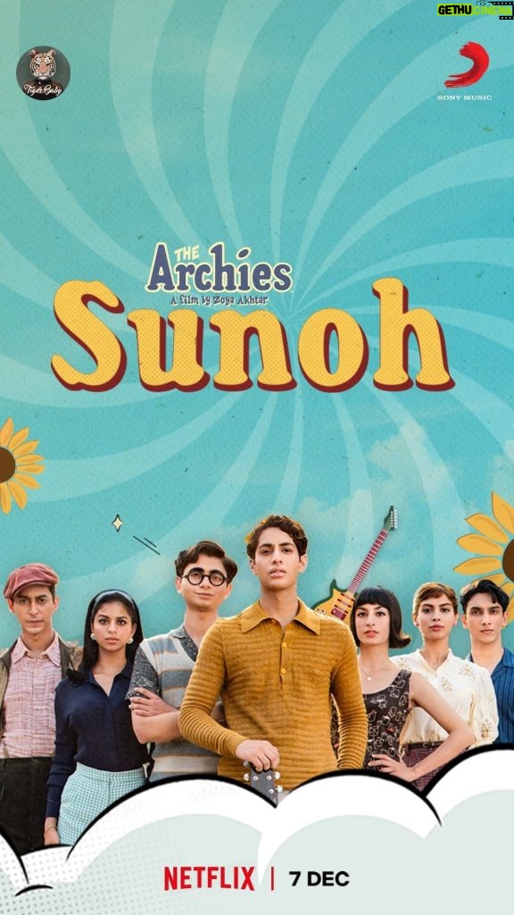 Suhana Khan Instagram - This is my story, #Sunoh! You can’t ignore me, sunoh! ❤️ Presenting #Sunoh, the first song from #TheArchies out now! @zoieakhtar @reemakagti1 @tigerbabyofficial @ArchieComics @graphicindia @netflix_in @sonymusicindia @dotandthesyllables #AgastyaNanda @khushi05k @mihirahuja_ @vedangraina @yuvrajmenda @ankurtewari #JavedAkhtar @tejas1989 @angaddevsingh1 @kartikshah14 @thearchiesonnetflix @netflixgolden @netflix #Sunoh #TheArchies #ZoyaAkhtar #KhushiKapoor #SuhanaKhan #VedangRaina #MihirAhuja #Dot #YuvrajMenda #TheArchiesOnNetflix #OutNow