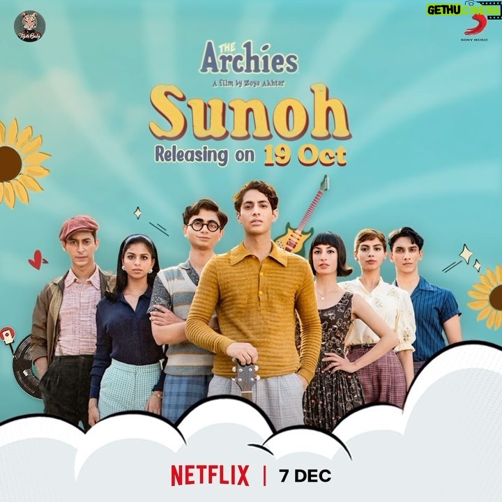 Suhana Khan Instagram - Aao kahaani sunoh, Meri zubaani sunoh.. 🥰 Our first song from The Archies, #Sunoh out on 19th October! Set your reminder with the link in bio. @zoieakhtar @reemakagti1 @tigerbabyofficial @ArchieComics @graphicindia @netflix_in @sonymusicindia @dotandthesyllables #AgastyaNanda @khushi05k @mihirahuja_ @vedangraina @yuvrajmenda @ankurtewari #JavedAkhtar @tejas1989 @angaddevsingh1 @kartikshah14 @thearchiesonnetflix @netflixgolden @netflix