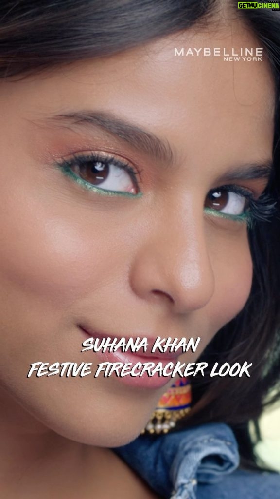 Suhana Khan Instagram - @Suhanakhan2 is Diwali ready! ✨ This Festive Firecracker Look is perfect for the celebrations starting in just a few days. Who’s excited for Diwali?! 🤩