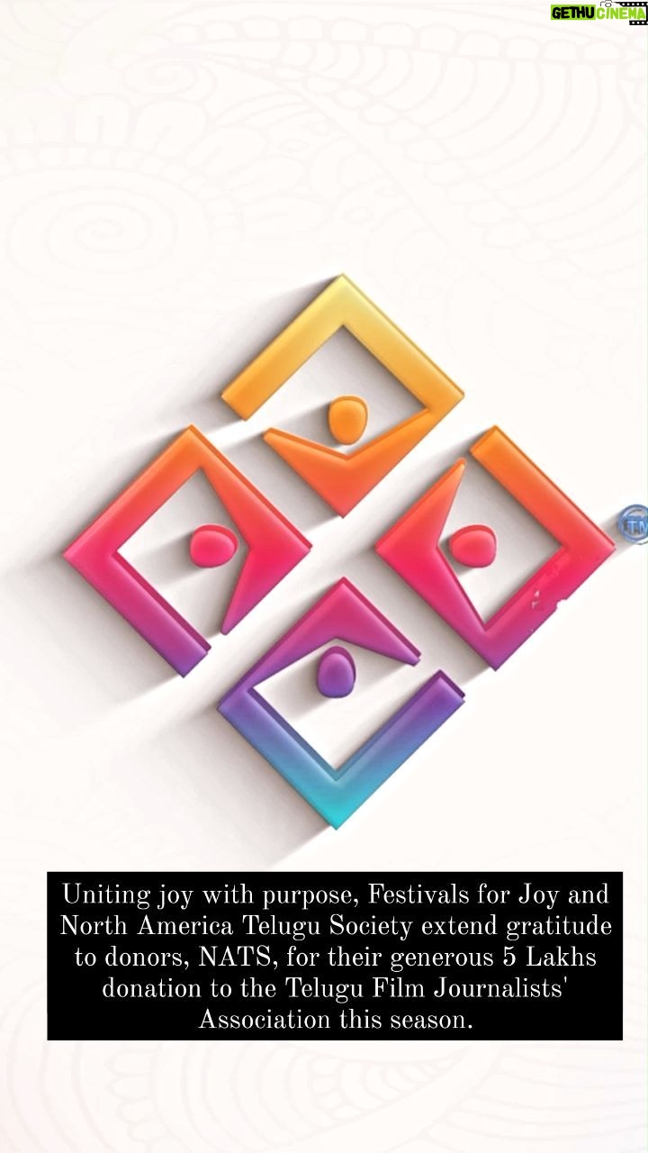 Suma Kanakala Instagram - Uniting joy with purpose, Festivals for Joy and North America Telugu Society join hands this season. Thanks to our donors, NATS, for a generous donation of 5 Lakhs to the Telugu Film Journalists' Association—a commitment to both art and welfare. Together, we celebrate the spirit of giving... #festivalsforjoy #FFJ #betterworld #bettertomorrow #initiative #impact #sumakanakala#ngo #india #hyderabad #community #supporteducation #charity #foundation#nats