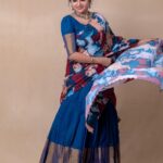 Suma Kanakala Instagram - To transform is a beautiful and enchanting moment.💙🥰✨ . styled by @stylebyannapurna Wearing : @vrb_collections Jewellery: @tantra.brassjewellery Makeup @madhu_derangula Hair @koduruamarnath Photography @valmikiramuphotography #sumakanakala #anchorsuma #anchorsumakanakala #kanakalasuma