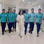 Surabhi Lakshmi Instagram - Just looking like a wow 🧿😂 Mims ലെ എന്റെ മാലാഖ കൂട്ടുകാർ @akhila_p_sivan @anusreenc @monisha_shaju @_sruthy_rajan_ @liya.sara__ @drishyapushkaran @liya_saraa_757 @manishashaju #mimscalicut #nurse #keralanurses #hospitalfun MIMS Hospital